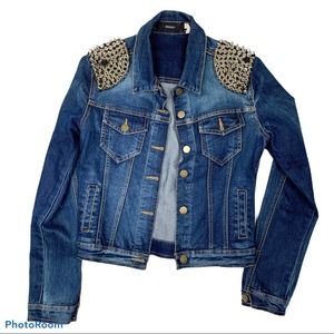 Forever 21 Studded denim jacket